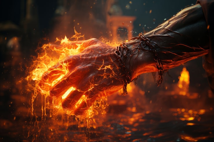 Foto gratuito fuego de estilo fantasía