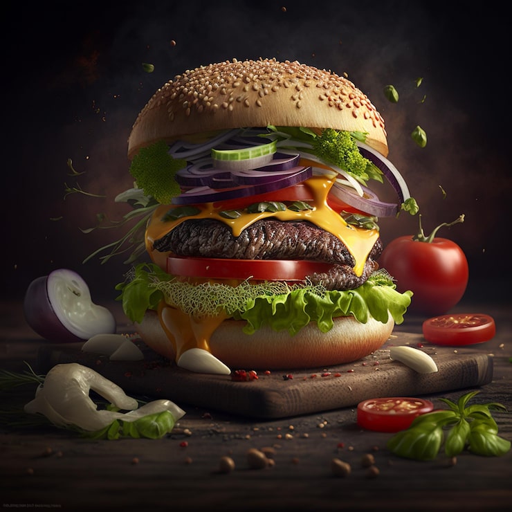Foto gratuito hamburguesa hamburguesa hamburguesa con queso