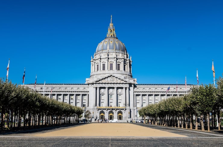 Foto gratuito hermosa foto del ayuntamiento de san francisco soma usa