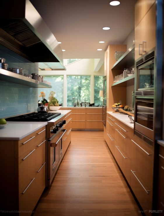 Foto gratuito hermoso diseño interior de la cocina