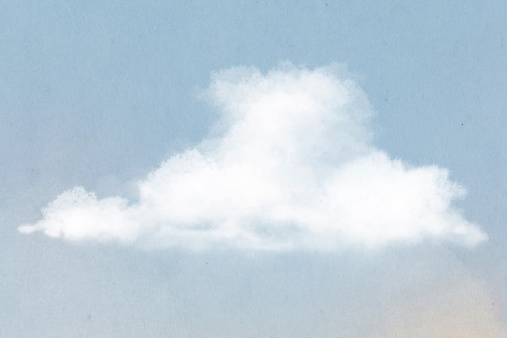 Photo Gratis ilustrasi awan putih di langit biru
