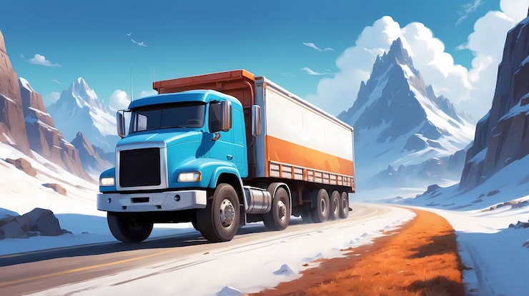 Photo Gratis ilustrasi seni digital truk