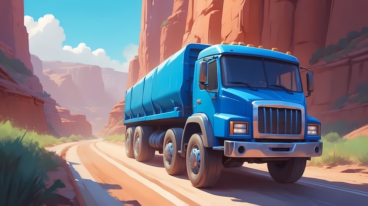 Photo Gratis ilustrasi seni digital truk