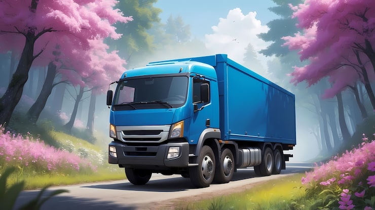 Photo Gratis ilustrasi seni digital truk