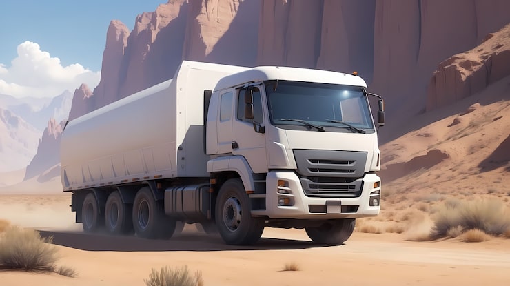 Photo Gratis ilustrasi seni digital truk