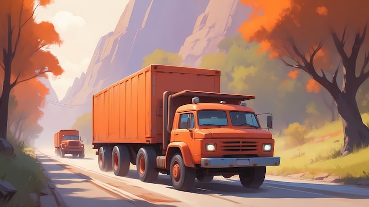 Photo Gratis ilustrasi seni digital truk