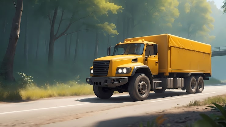 Photo Gratis ilustrasi seni digital truk