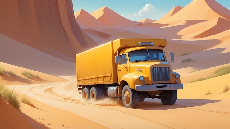Photo Gratis ilustrasi seni digital truk