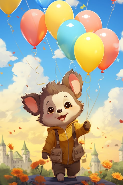 Photo Gratis ilustrasi seperti kartun possum
