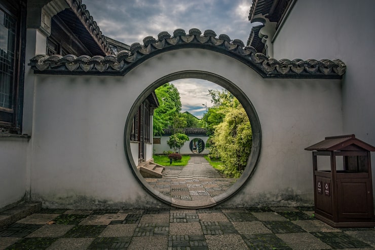Foto gratuito jardín viejo de china
