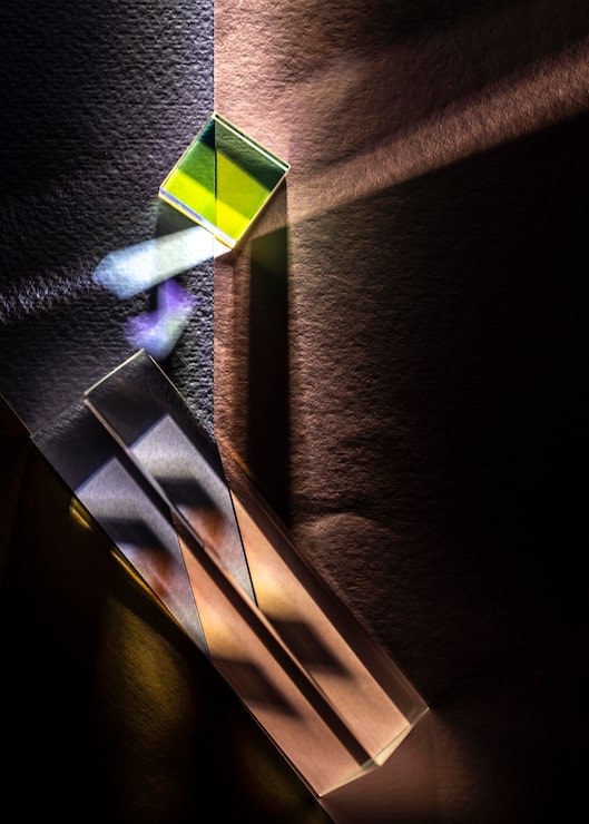 Photo Gratis jenis prisma dan lampu tampilan atas