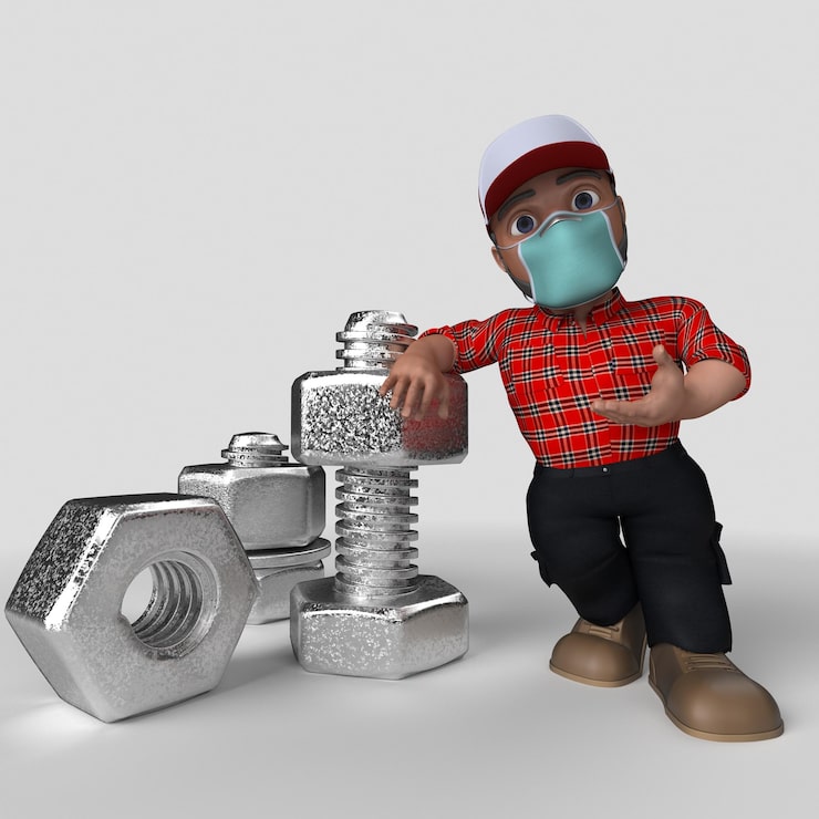 Photo Gratis karakter penebang kayu kartun 3d