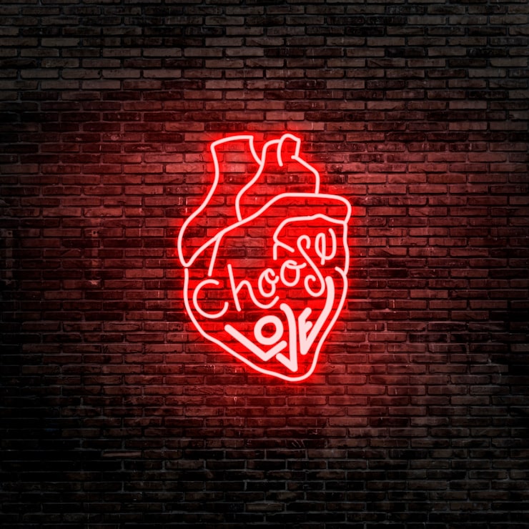Photo Gratis komposisi lampu neon cinta