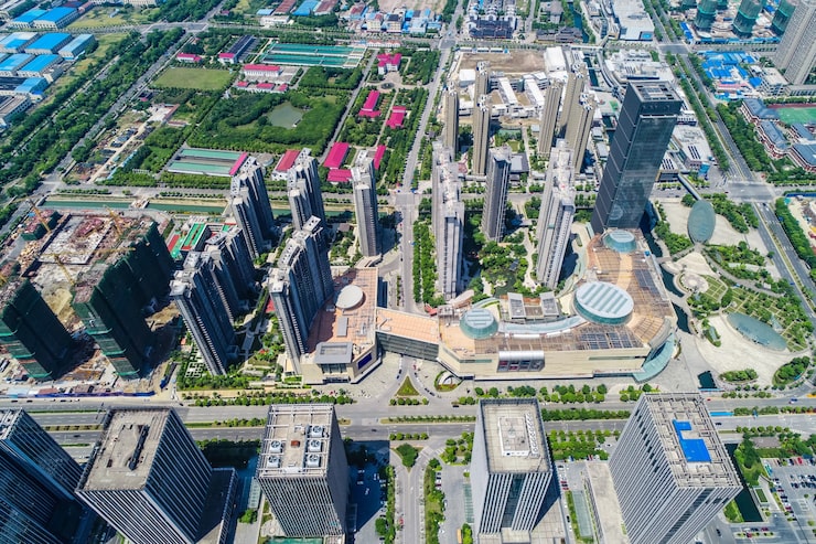 Photo Gratis kondominium bertingkat tinggi dan gedung perkantoran