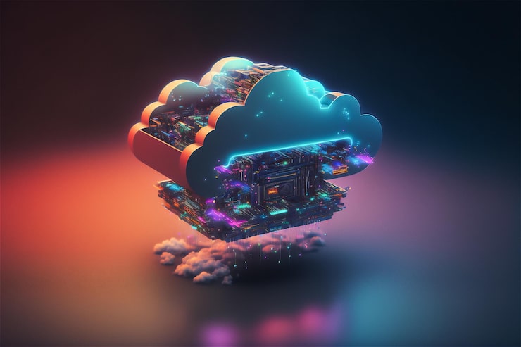 Photo Gratis konsep rak penyimpanan data cloud dalam kubus kaca server metaverse digital cloudscape untuk bisnis jaringan global komputer cadangan database web teknologi infrastruktur pribadi