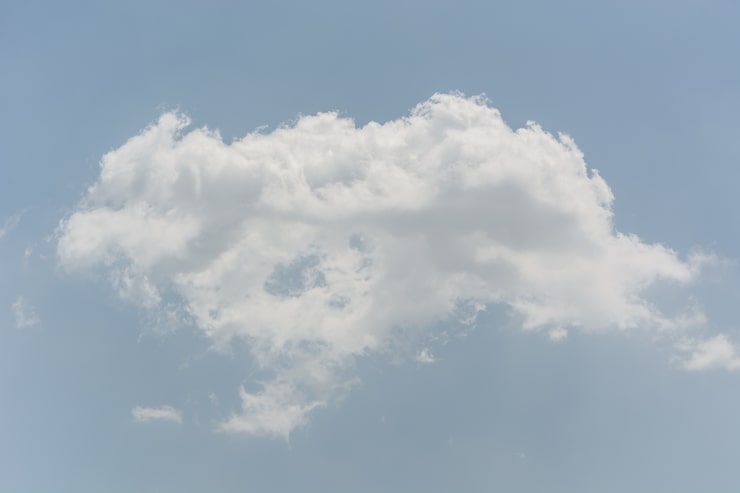 Photo Gratis langit biru dengan closeup awan