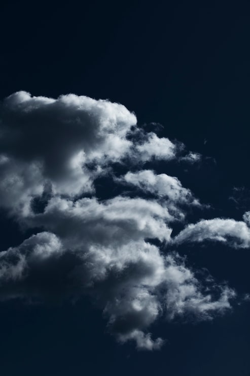 Photo Gratis langit biru dengan closeup awan