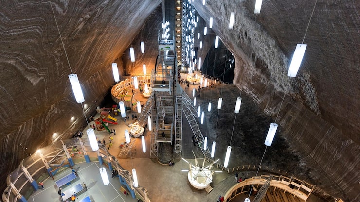 Foto gratuito mina de sal salina turda rumania