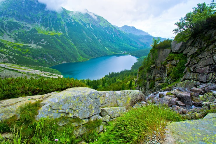 Foto gratuito morskie oko en tatry.