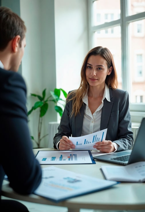 Foto gratuito mujer de negocios en una reunión