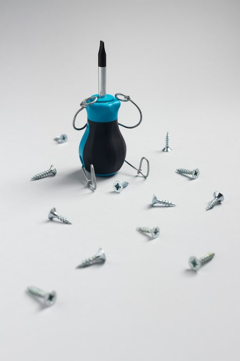 Photo Gratis obeng dan sekrup animasi, still life