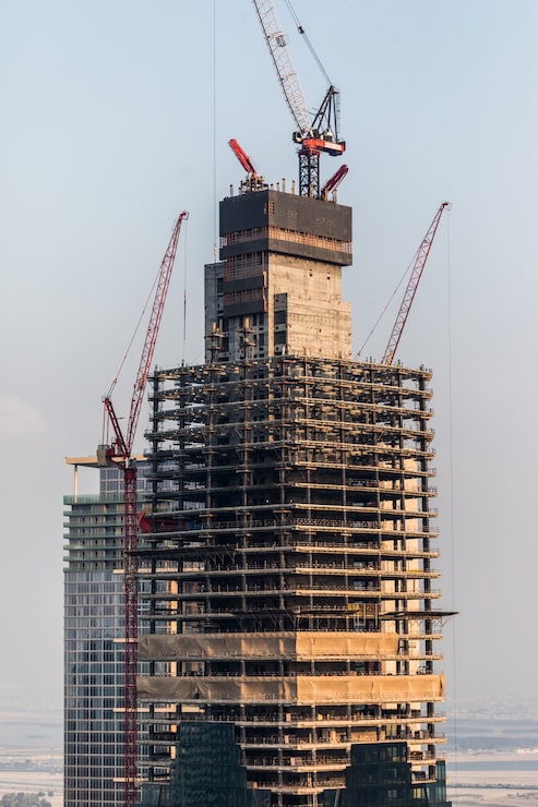 Photo Gratis oktober, 2018. pembangunan gedung pencakar langit di dubai.