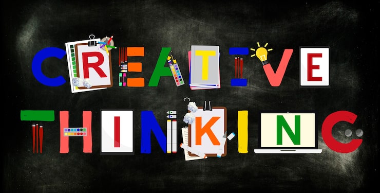 Foto gratuito pensamiento creativo ideas innovación creatividad concepto
