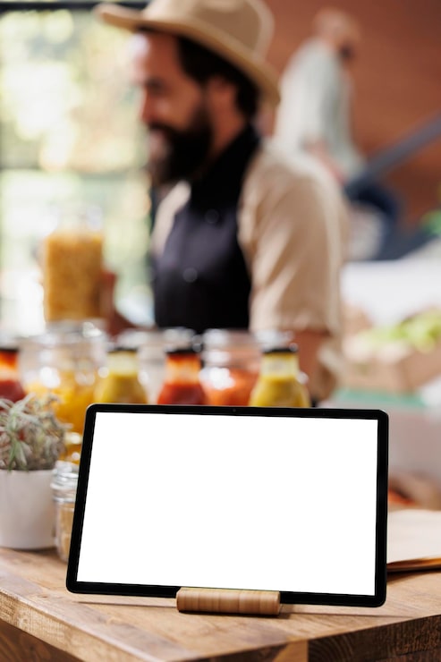 Photo Gratis perangkat pintar menampilkan template mockup