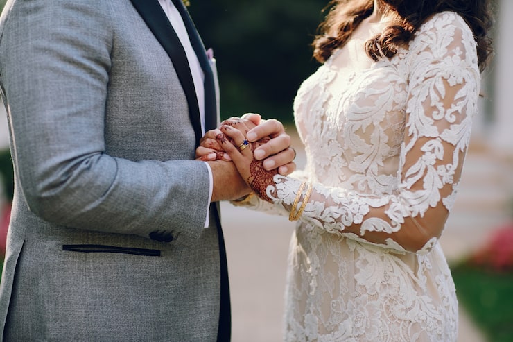 Photo Gratis pernikahan india yang elegan