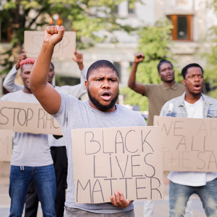 Photo Gratis protes black live matter