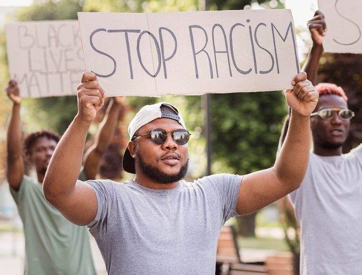 Photo Gratis protes black live matter