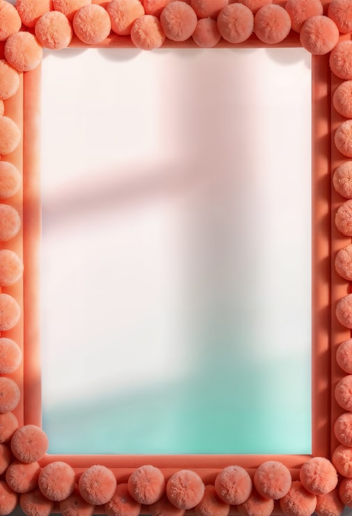 Foto gratuito renderización en 3d del marco esponjoso