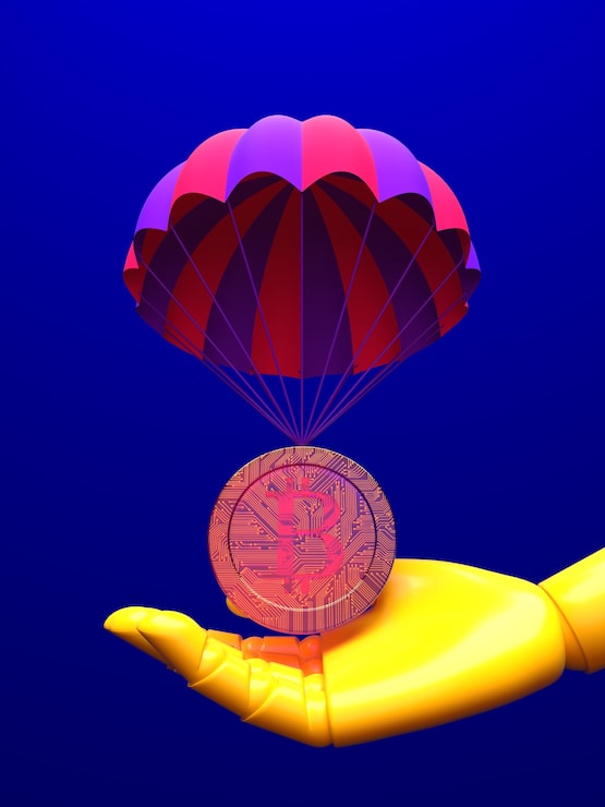 Foto gratuito representación 3d del concepto de distribución de criptomonedas