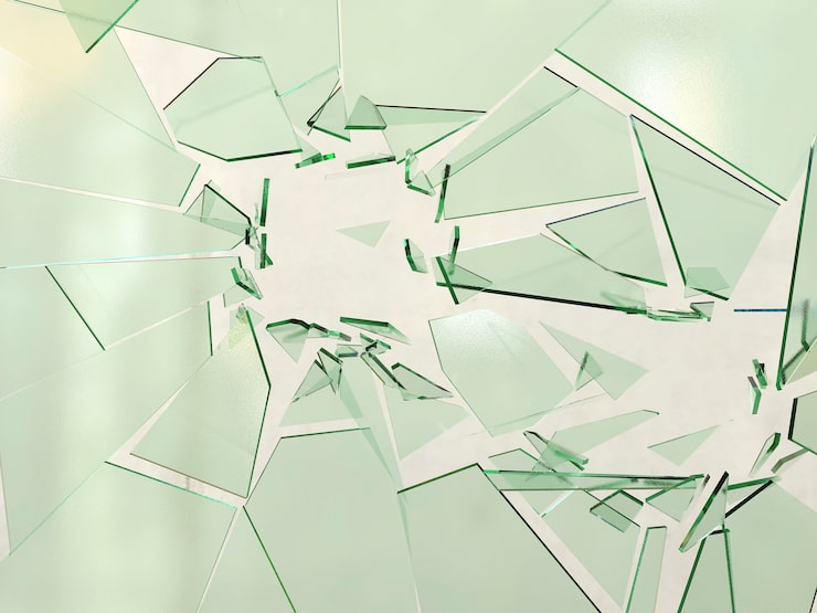 Foto gratuito representación 3d de textura de vidrio roto