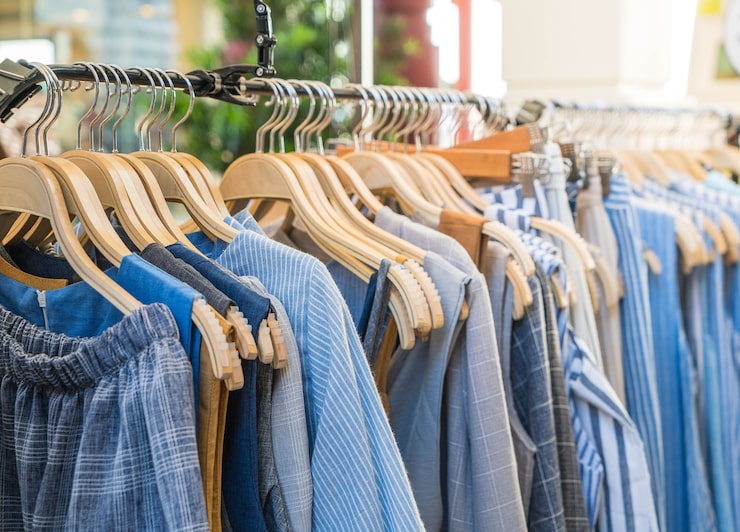 Foto gratuito la ropa está colgada.