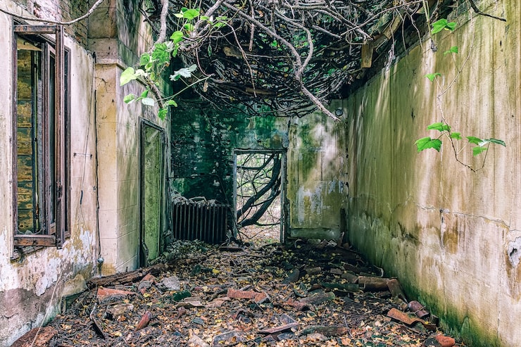 Photo Gratis rumah sakit terbengkalai di poveglia