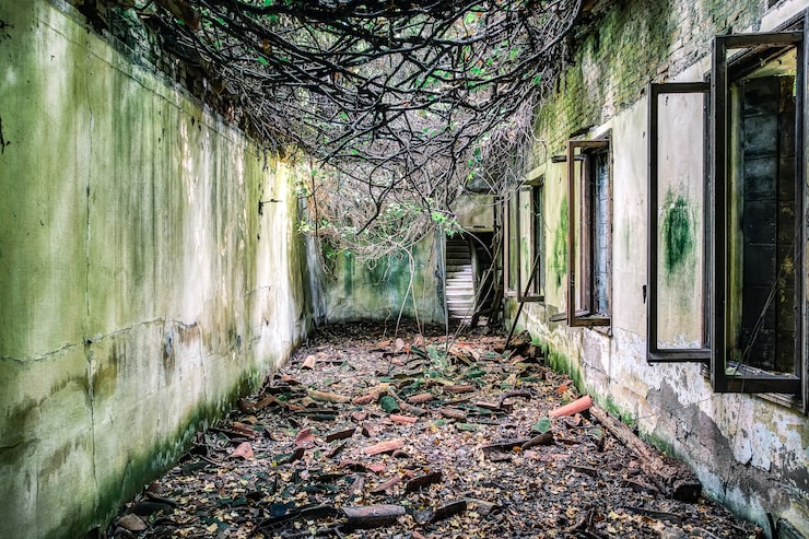 Photo Gratis rumah sakit terbengkalai di poveglia