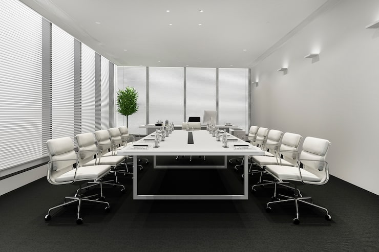 Foto gratuito sala de reuniones de negocios en un edificio de oficinas de gran altura
