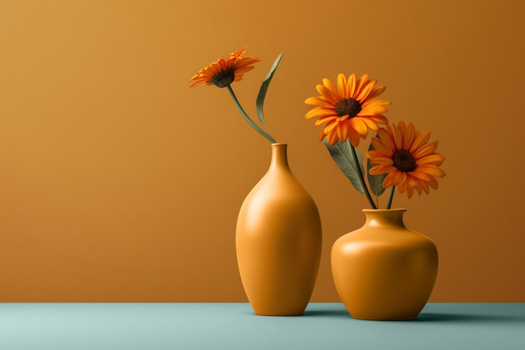 Photo Gratis still life buket bunga matahari