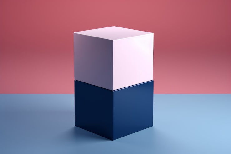 Foto gratuito surtido de cubos geométricos de lados cuadrados.