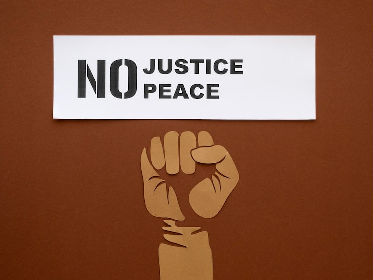 Photo Gratis tampilan atas kesadaran black lives matter