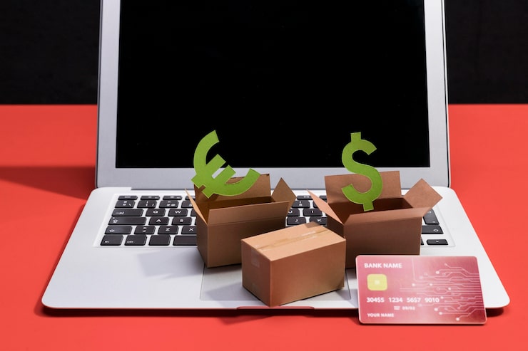 Photo Gratis tampilan close-up konsep belanja online