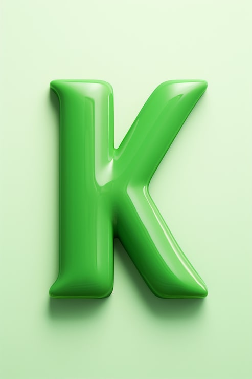 Photo Gratis tampilan huruf k 3d