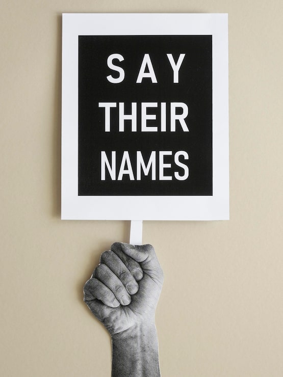 Photo Gratis teks black lives matter tampilan datar