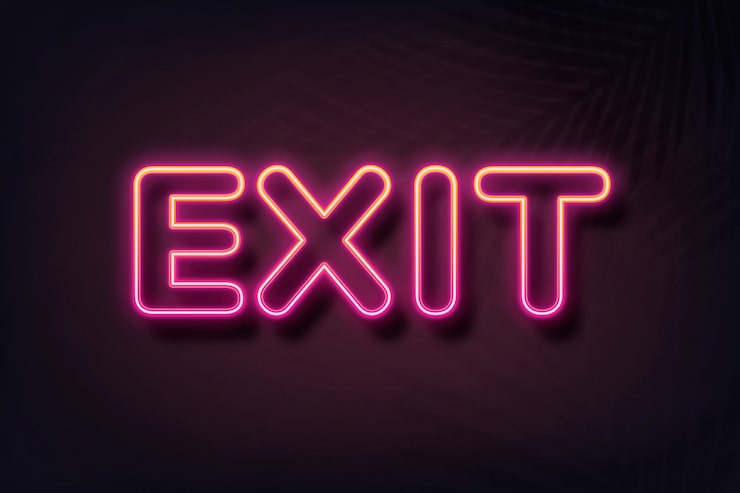Photo Gratis teks keluar dalam font neon