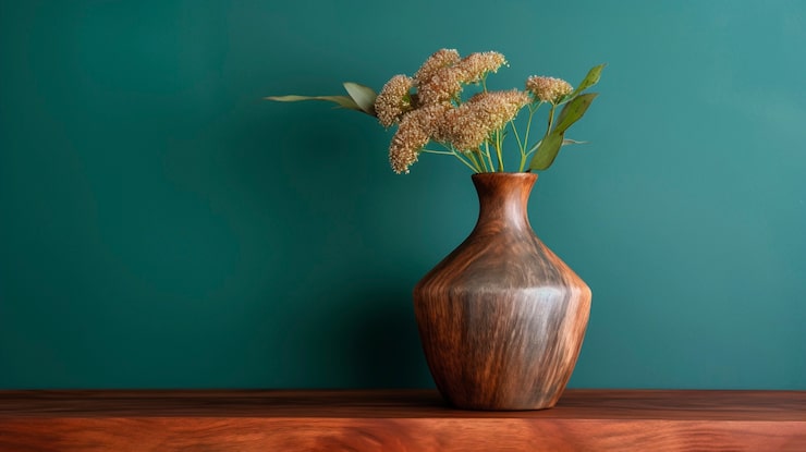 Photo Gratis vas dekoratif kayu buatan tangan