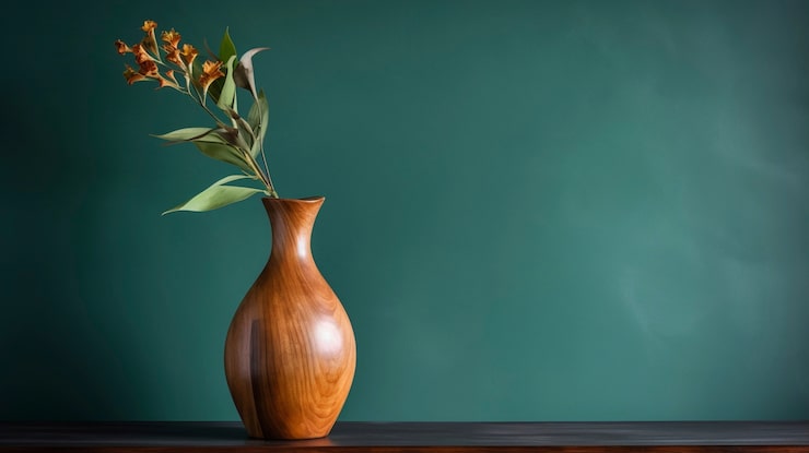 Photo Gratis vas dekoratif kayu buatan tangan