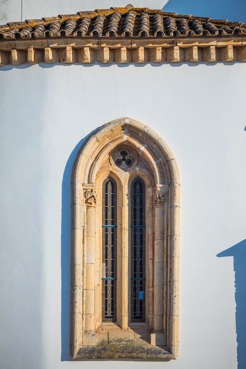 Foto gratuito ver la arquitectura en la calle del casco antiguo de faro, algarve, portugal.