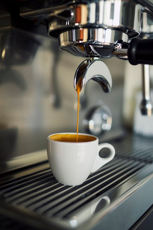 Foto gratuito vista de la máquina de café para hacer café en casa