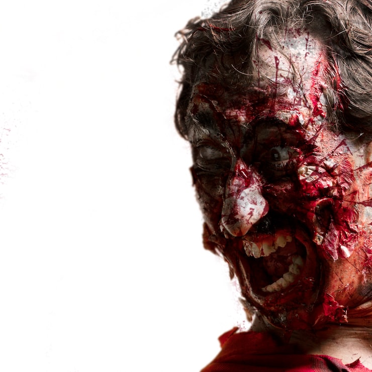Foto gratuito zombi riéndose
